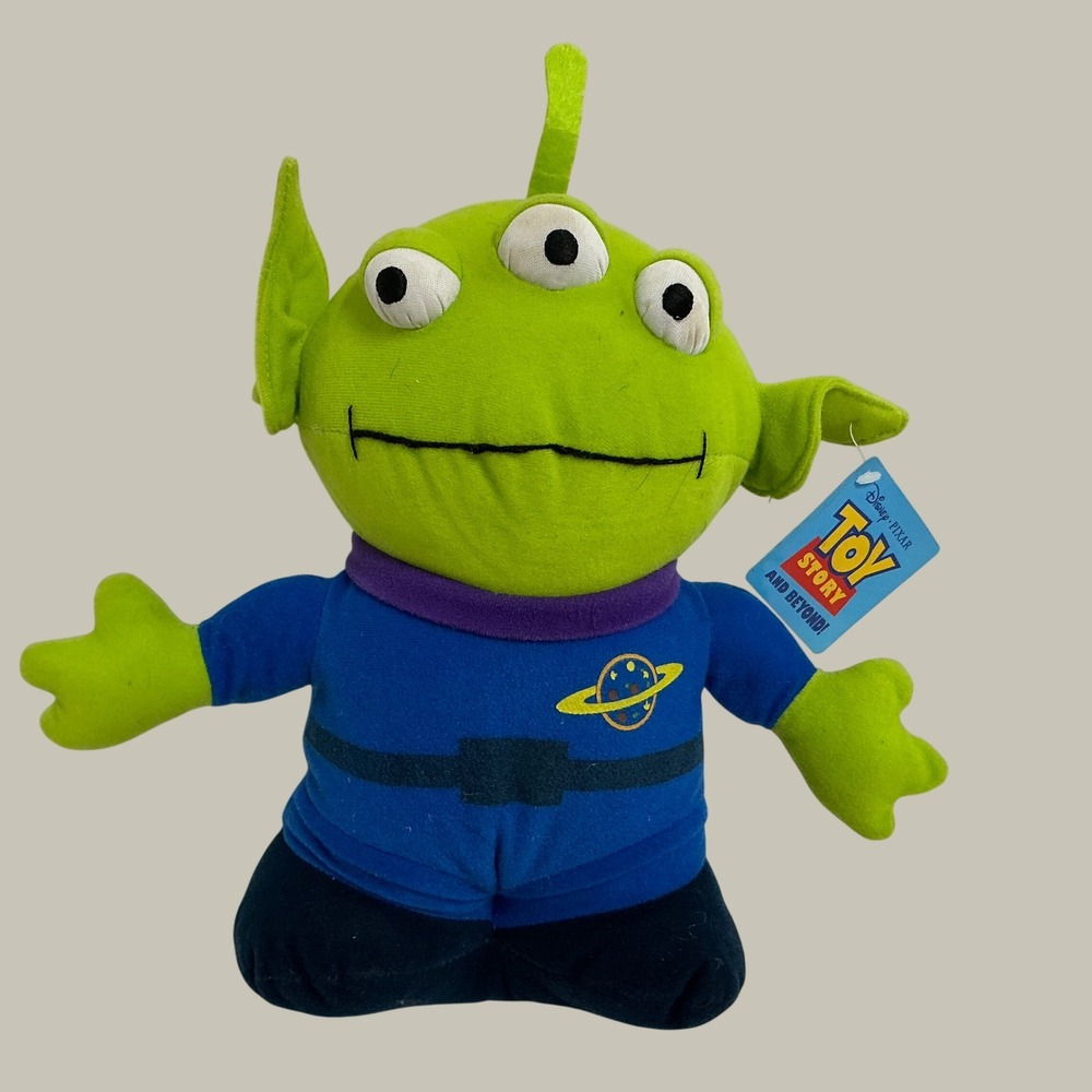 Toy Factory Toy Story Alien Plush Blue Space Suit Three Eyed Toy NWT
